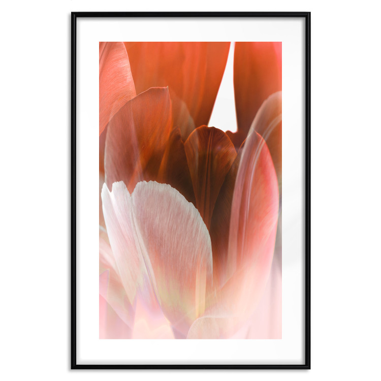 Wall Poster Mysterious Interior - flower with red plant motif with glow 124486 additionalImage 15