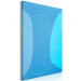 Canvas White polygon on blue background - modern geometric abstraction 126486 additionalThumb 2