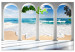 Large canvas print Columns and Sea [Large Format] 128886