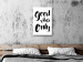 Canvas Good Vibes - black and white composition with an English inscription 128986 additionalThumb 3