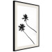 Poster Solitary Palms - black tropical trees on a contrasting white background 129786 additionalThumb 2