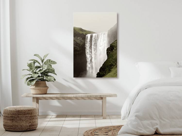 Canvas Print Majesty of Nature (1-piece) Vertical - landscape of a grand waterfall 130286 additionalImage 3