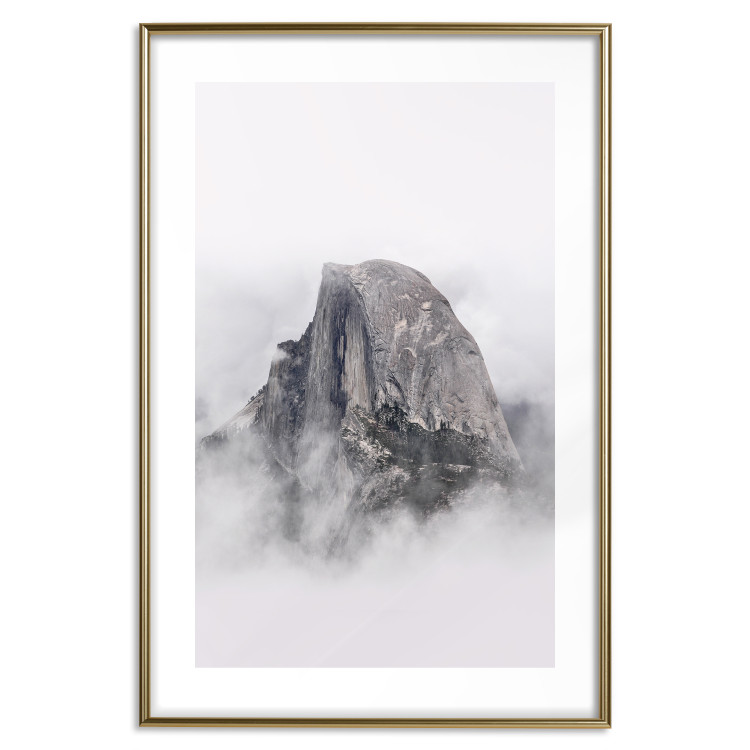 Wall Poster Half Dome - majestic mountain landscape embraced by bright clouds 130386 additionalImage 16