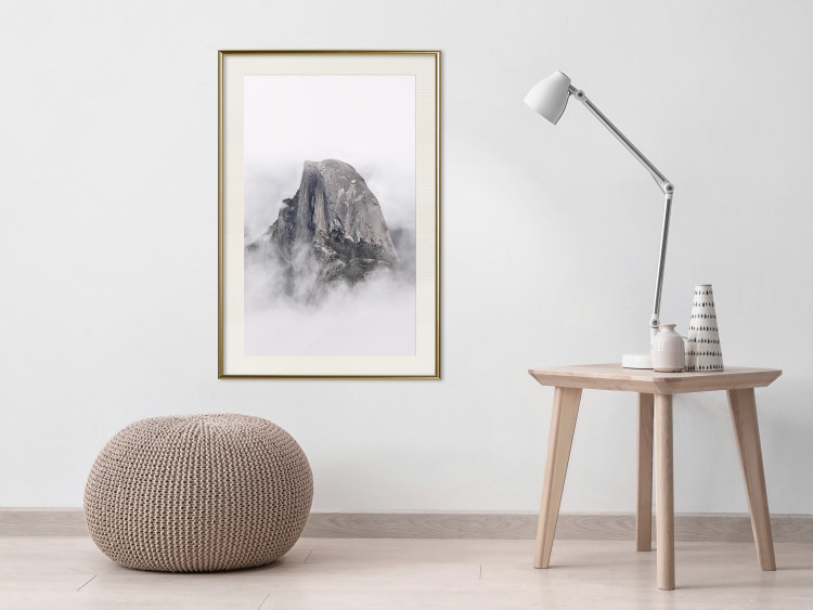 Wall Poster Half Dome - majestic mountain landscape embraced by bright clouds 130386 additionalImage 22