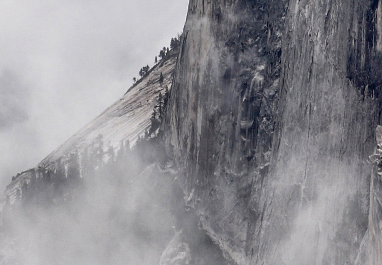 Wall Poster Half Dome - majestic mountain landscape embraced by bright clouds 130386 additionalImage 7