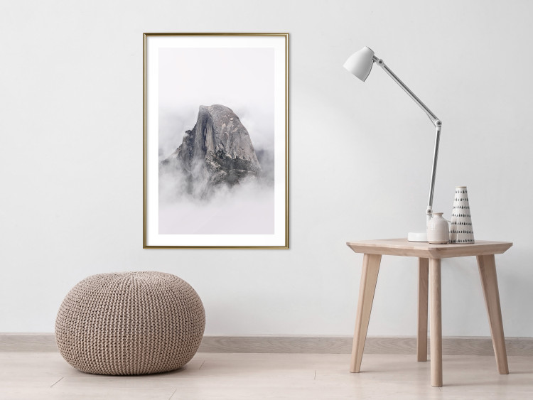 Wall Poster Half Dome - majestic mountain landscape embraced by bright clouds 130386 additionalImage 15
