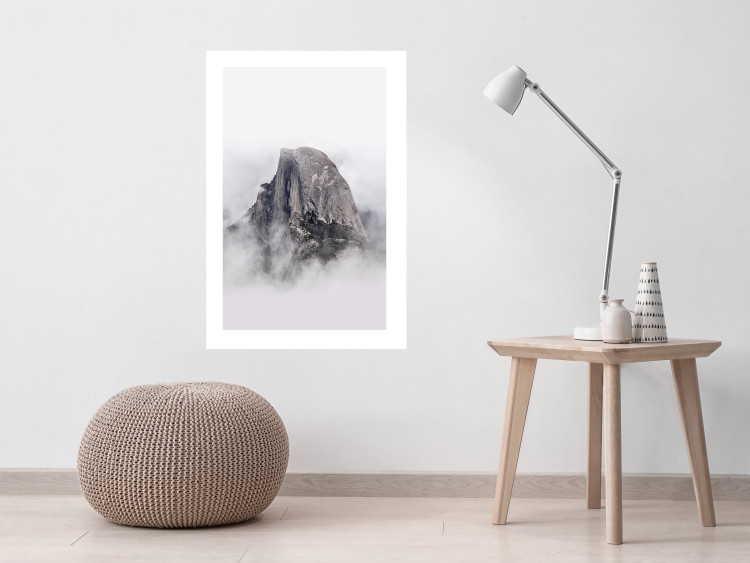 Wall Poster Half Dome - majestic mountain landscape embraced by bright clouds 130386 additionalImage 11