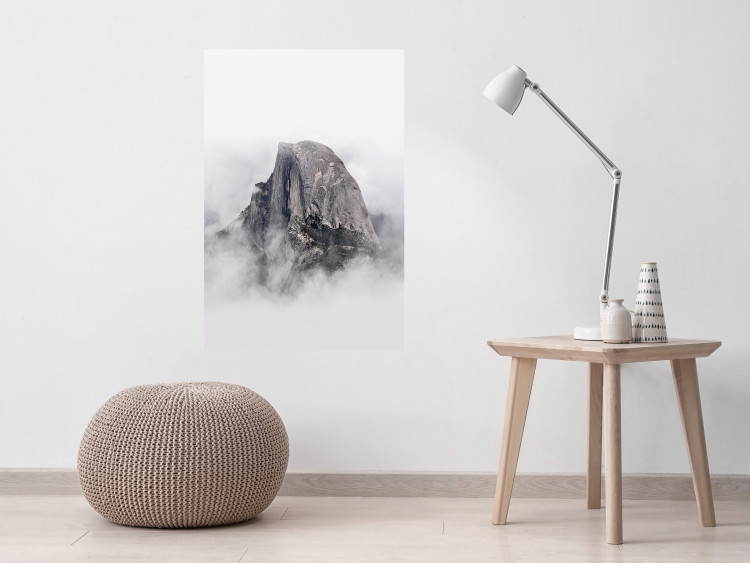 Wall Poster Half Dome - majestic mountain landscape embraced by bright clouds 130386 additionalImage 12