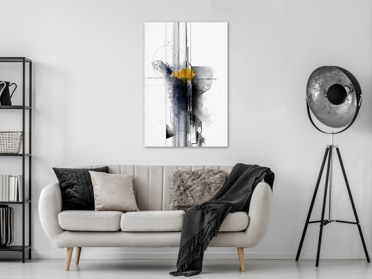 Canvas Sentimental Journey (1-piece) Vertical - industrial abstraction 131686 additionalImage 3