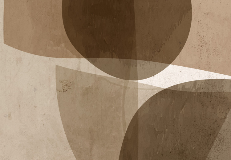 Poster Shapes Interplay - abstract figures on a beige texture background 131786 additionalImage 6