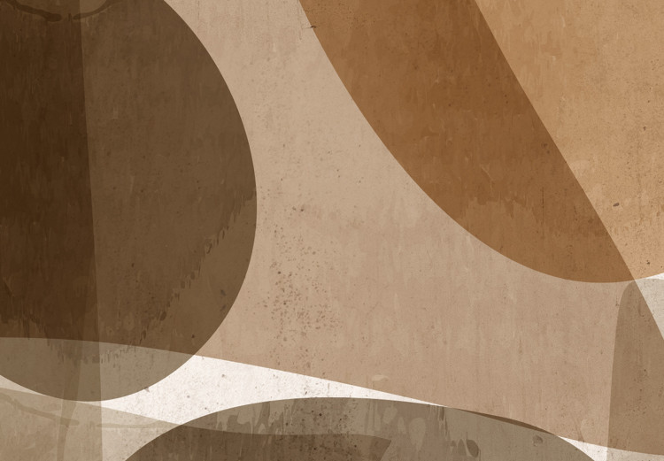 Poster Shapes Interplay - abstract figures on a beige texture background 131786 additionalImage 7
