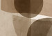 Poster Shapes Interplay - abstract figures on a beige texture background 131786 additionalThumb 6