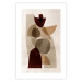 Poster Shapes Interplay - abstract figures on a beige texture background 131786 additionalThumb 25