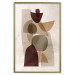 Poster Shapes Interplay - abstract figures on a beige texture background 131786 additionalThumb 17