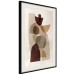 Poster Shapes Interplay - abstract figures on a beige texture background 131786 additionalThumb 13