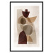 Poster Shapes Interplay - abstract figures on a beige texture background 131786 additionalThumb 15