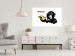 Poster Banksy: Monkey with Banana - black animal with a yellow fruit on a white background 132486 additionalThumb 2