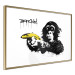 Poster Banksy: Monkey with Banana - black animal with a yellow fruit on a white background 132486 additionalThumb 8