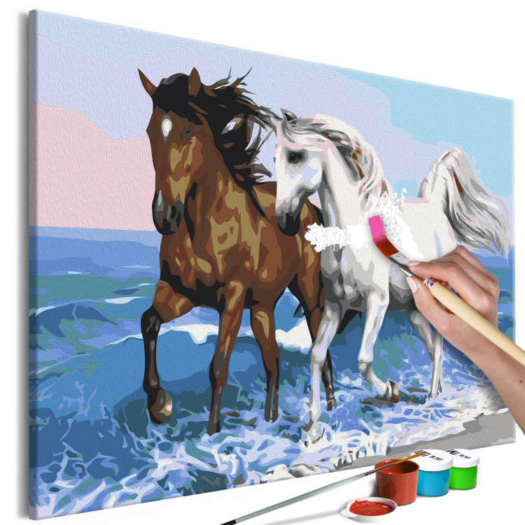 Paint by number Horses at the Seaside 134886 additionalImage 3