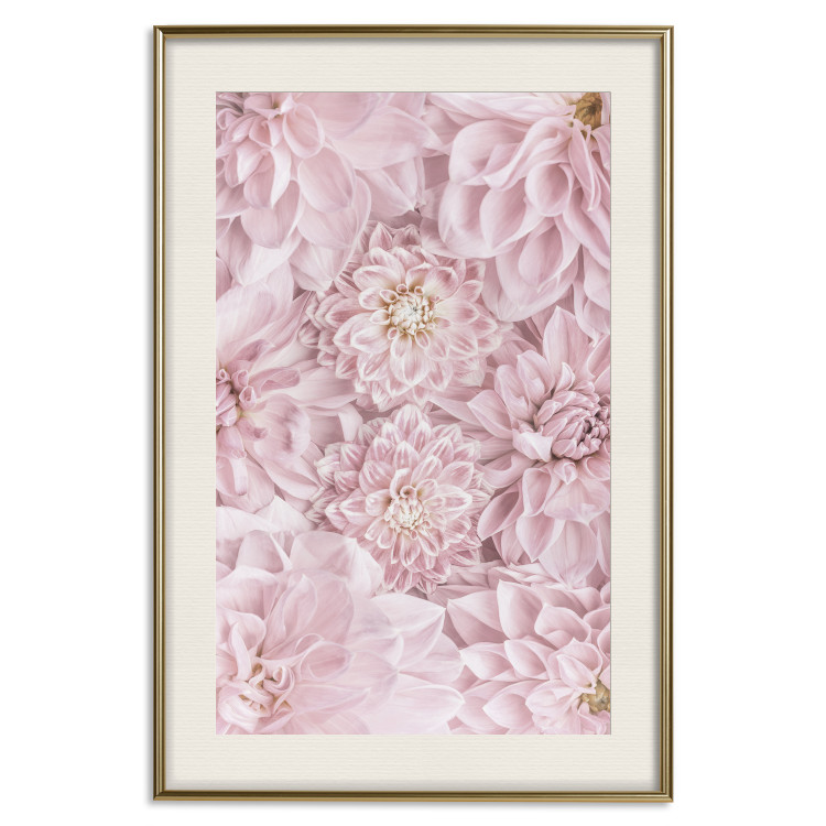 Poster Morning Flowers - composition of pink flowers in a romantic motif 135586 additionalImage 27