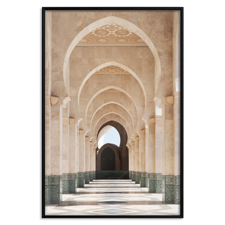 Wall Poster Mosque in Casablanca - architectural composition of a building with columns 135786 additionalImage 10