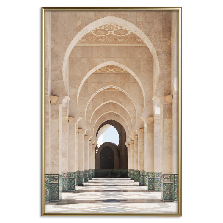 Wall Poster Mosque in Casablanca - architectural composition of a building with columns 135786 additionalImage 11