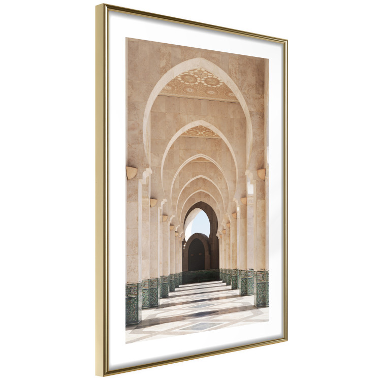 Wall Poster Mosque in Casablanca - architectural composition of a building with columns 135786 additionalImage 2