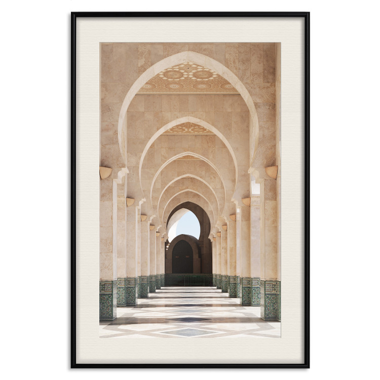 Wall Poster Mosque in Casablanca - architectural composition of a building with columns 135786 additionalImage 17