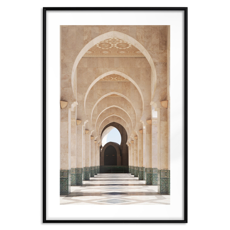 Wall Poster Mosque in Casablanca - architectural composition of a building with columns 135786 additionalImage 19