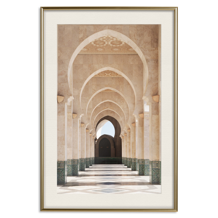 Wall Poster Mosque in Casablanca - architectural composition of a building with columns 135786 additionalImage 18