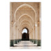 Wall Poster Mosque in Casablanca - architectural composition of a building with columns 135786