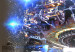 Canvas Print Spaceship on Night Panorama of New York - Abstraction 136086 additionalThumb 5