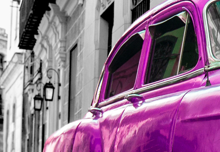 Large canvas print Cuban Classic Car (Pink) [Large Format] 137586 additionalImage 6