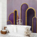 Wall Mural Ametryn portal - modern graphics in shades of violet with an abstract motif 138286 additionalThumb 8