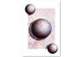 Canvas Marble Planets (1-piece) Vertical - geometric abstraction 138786