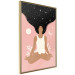 Wall Poster Morning Yoga - meditating woman drifting into thoughts in a dark cosmos 138886 additionalThumb 15