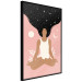 Wall Poster Morning Yoga - meditating woman drifting into thoughts in a dark cosmos 138886 additionalThumb 8