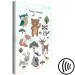 Canvas Print Forest Animals (1-piece) Vertical - cheerful composition for children 143486 additionalThumb 6