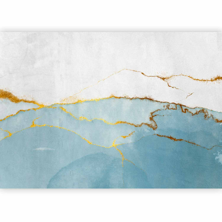 Photo Wallpaper Infinity blue - abstract marble texture with gold 143586 additionalImage 5