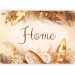 Wall Mural Home - lettering among dried flowers and feathers in warm boho tones 144686 additionalThumb 1