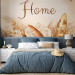 Wall Mural Home - lettering among dried flowers and feathers in warm boho tones 144686 additionalThumb 2