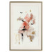 Poster Abstraction in Warm Tones - Watercolor, Traces of Color and Traces of Gold 146186 additionalThumb 25