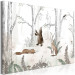 Canvas Drawn Forest - Watercolor Forest Animals with Ferns 146486 additionalThumb 2