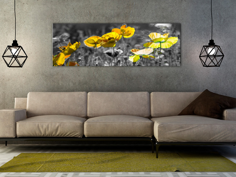 Canvas Yellow Poppies (1 Part) Narrow 149986 additionalImage 3
