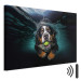 Canvas Art Print AI Bernese Mountain Dog - Floating Animal With a Ball in Its Mouth - Horizontal 150086 additionalThumb 8