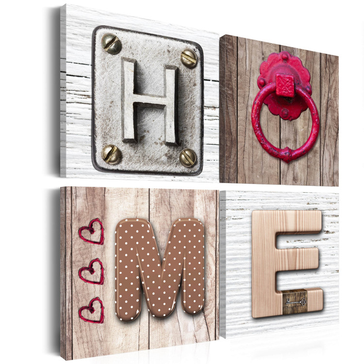 Canvas Print Home sweet home 55686 additionalImage 2