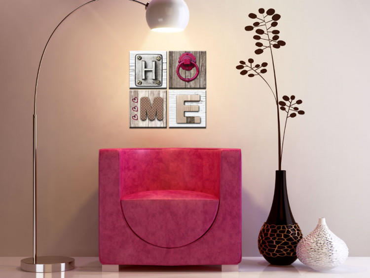 Canvas Print Home sweet home 55686 additionalImage 3