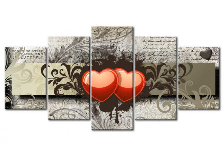 Canvas Art Print Two hearts, one mind... 56186