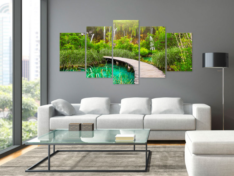 Canvas Print Emerald Trail 61986 additionalImage 3