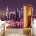 Wall Mural Purple night over Manhattan - cityscape of New York architecture 90186 additionalThumb 8